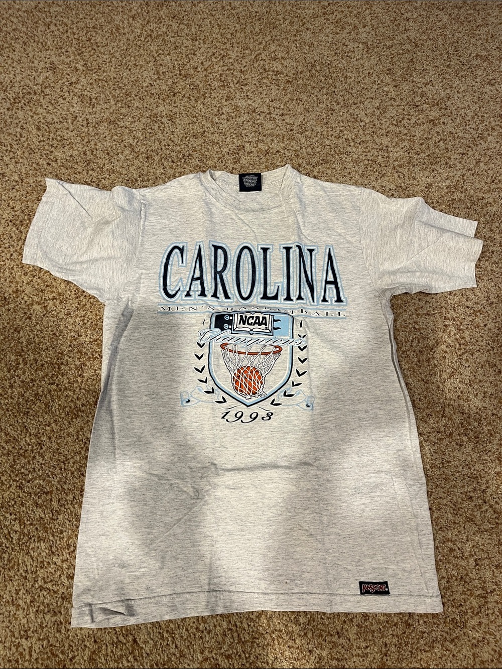 Jansport Light Gray Carolina 1998 NCAA Graphic Tee